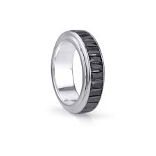 Unity Meditation Ring. Sterling Silver and C.Z. Size 7.