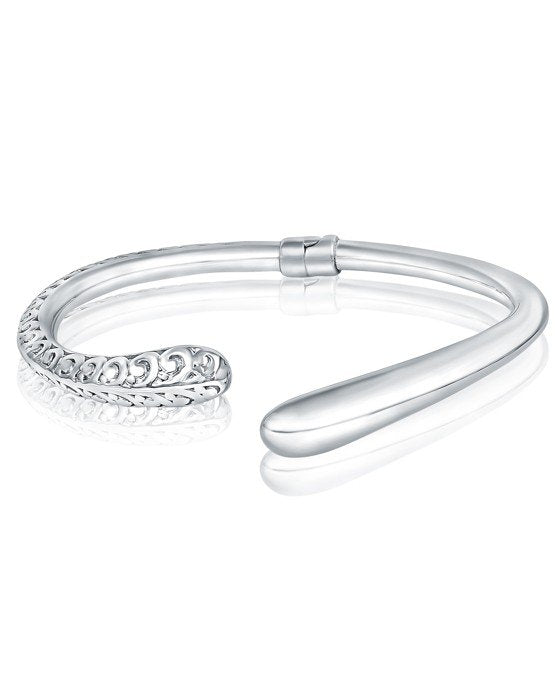 Larus Sterling Silver Electroform Open Bangle.