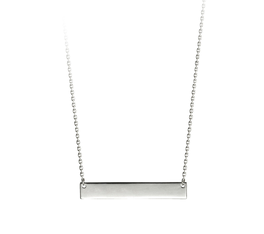 Bella 'Monogram' 10KT White Gold 18" Necklace.