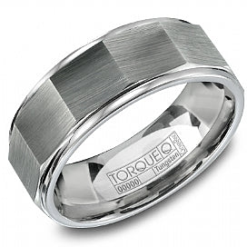 Torque & Tungsten Diamond Wedding Band.
