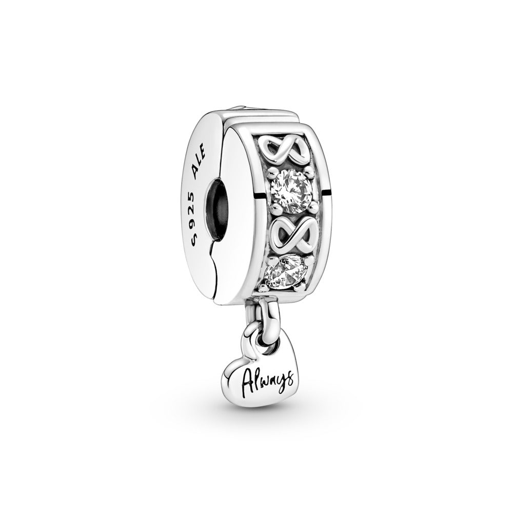 Family Always Pave Clip Charm