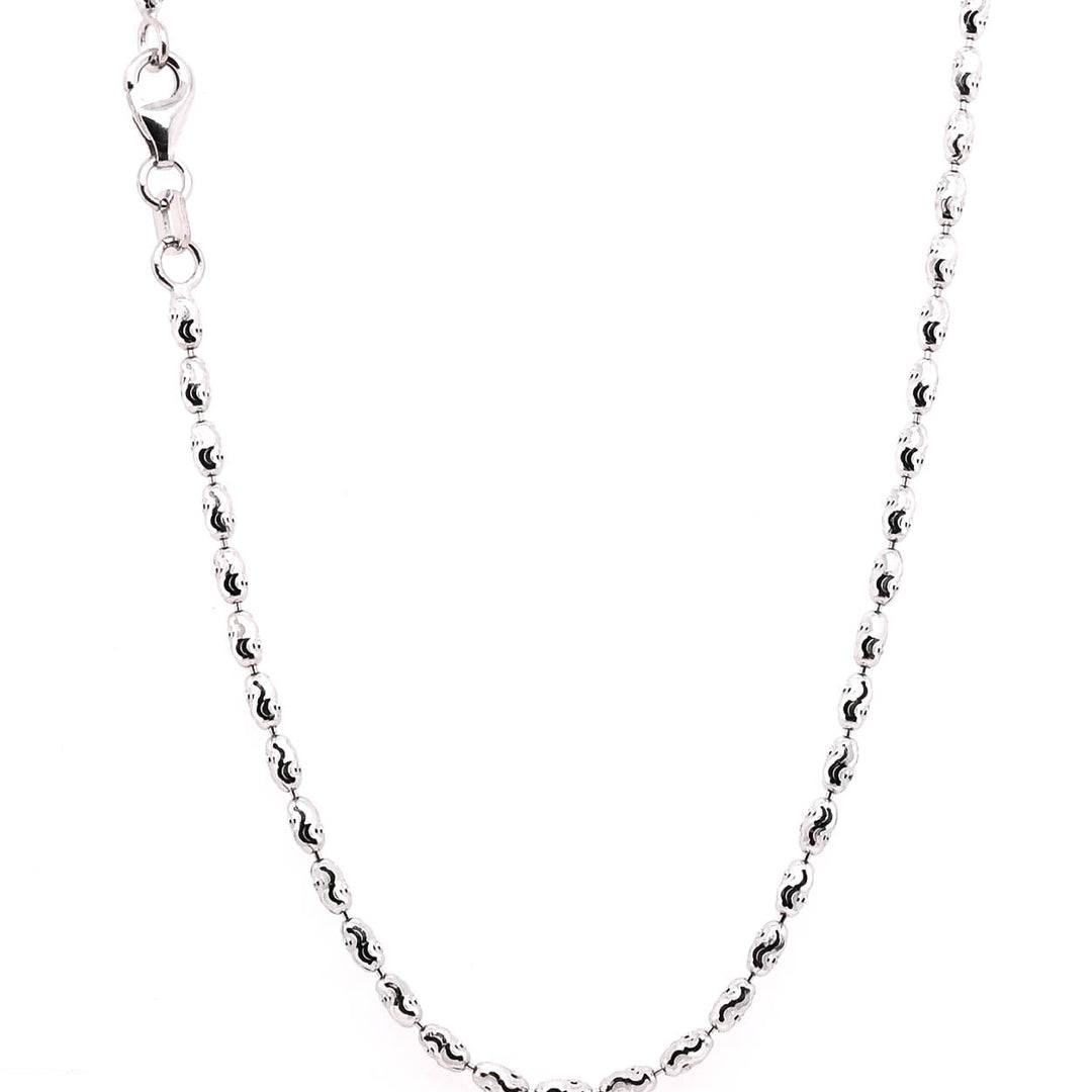 14KT Yellow Gold 18" 1.9mm Fancy Bead Chain.