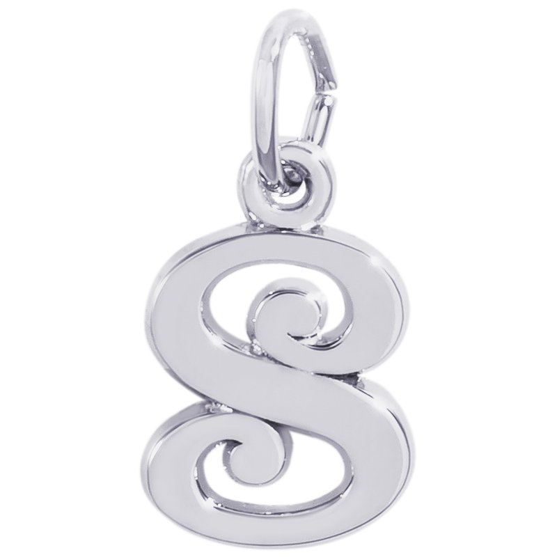 Rembrandt Sterling Silver Initial 'S' Charm.