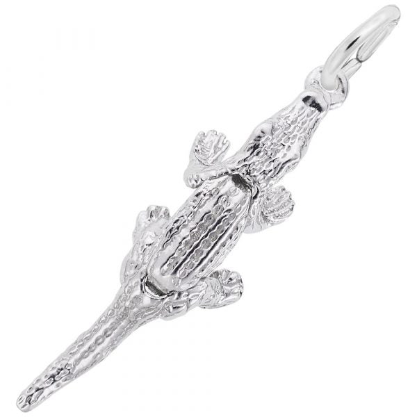 Rembrandt Sterling Silver Alligator Charm.