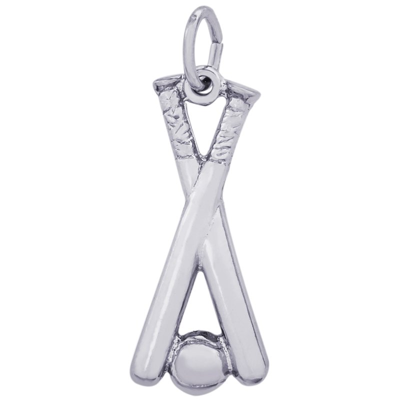 Rembrandt Sterling Silver Baseball/Bat Charm.