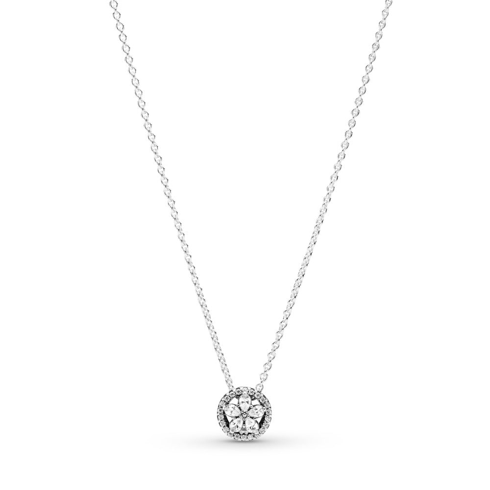 Sparkling Snowflake Collier Necklace
