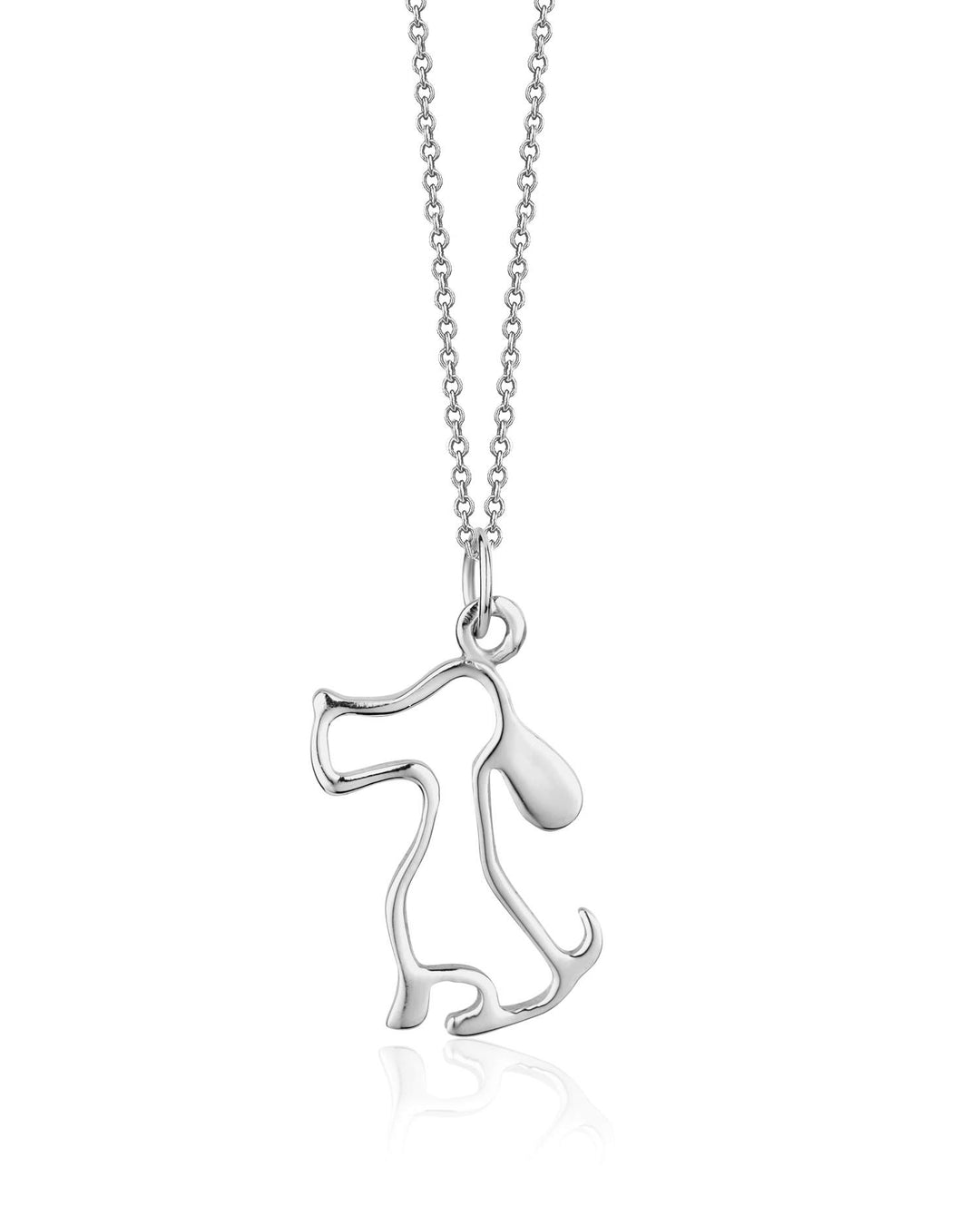 Larus Sterling Silver 18" Beagle Necklace.