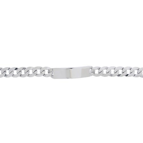 Sterling Silver 9" 15.6mm ID Curb Link Bracelet.