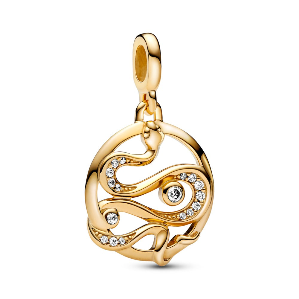Pandora ME Pav� Snake Medallion