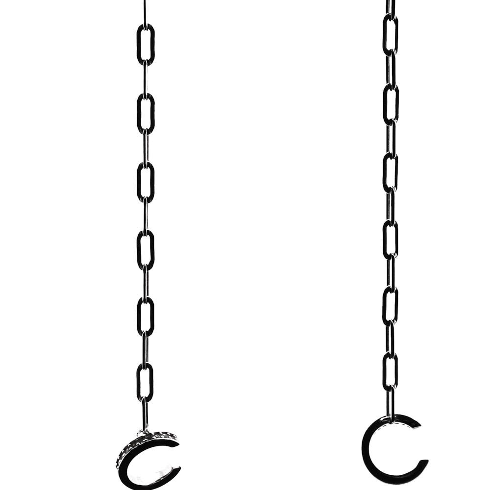 sterling Silver Ball Chain Dangle Earrings.
