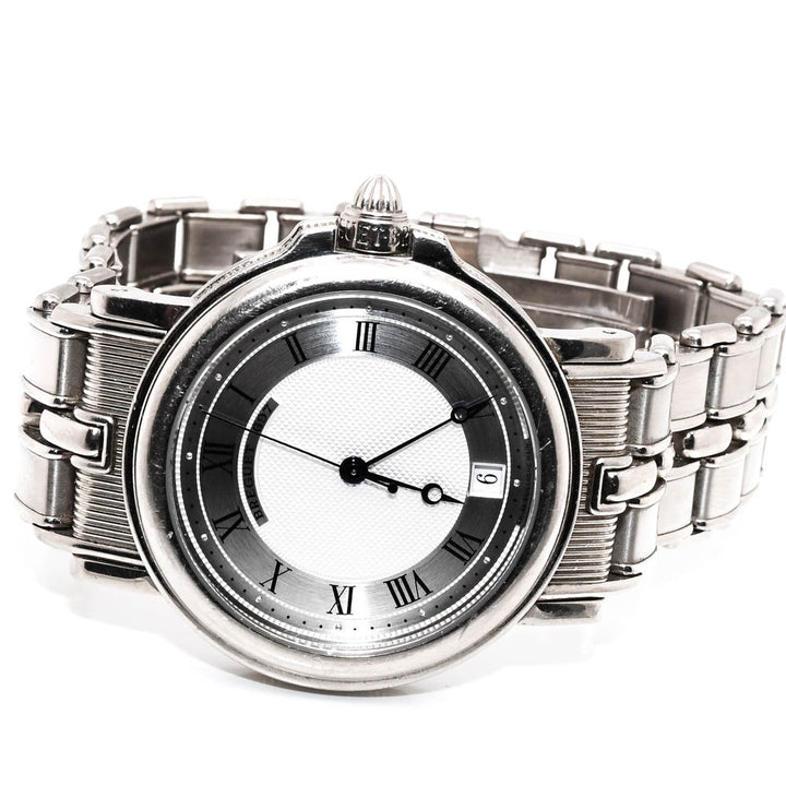 Pre-Owned Breguet Marine Solid 18KT White Gold 34mm Automatic Watch.