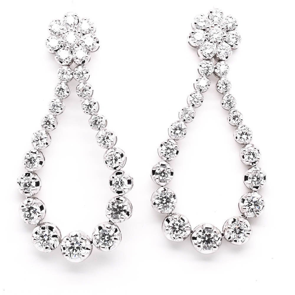 14KT White Gold 2.50CTW Lab Grown Diamond Drop Earrings
Earrings Di