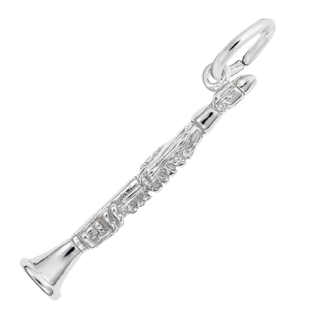 Rembrandt Sterling Silver Clarinet Charm.