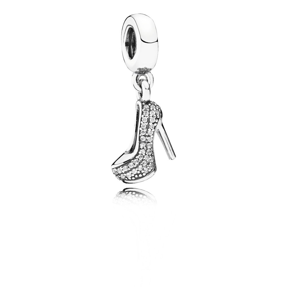 Pavé Stiletto Shoe Dangle Charm