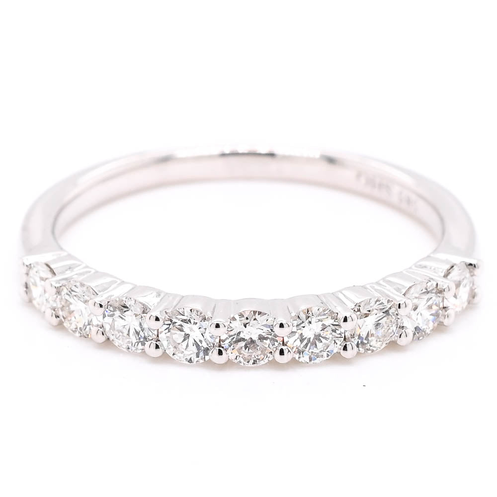 14KT White Gold 0.57CTW Diamond Wedding Band.