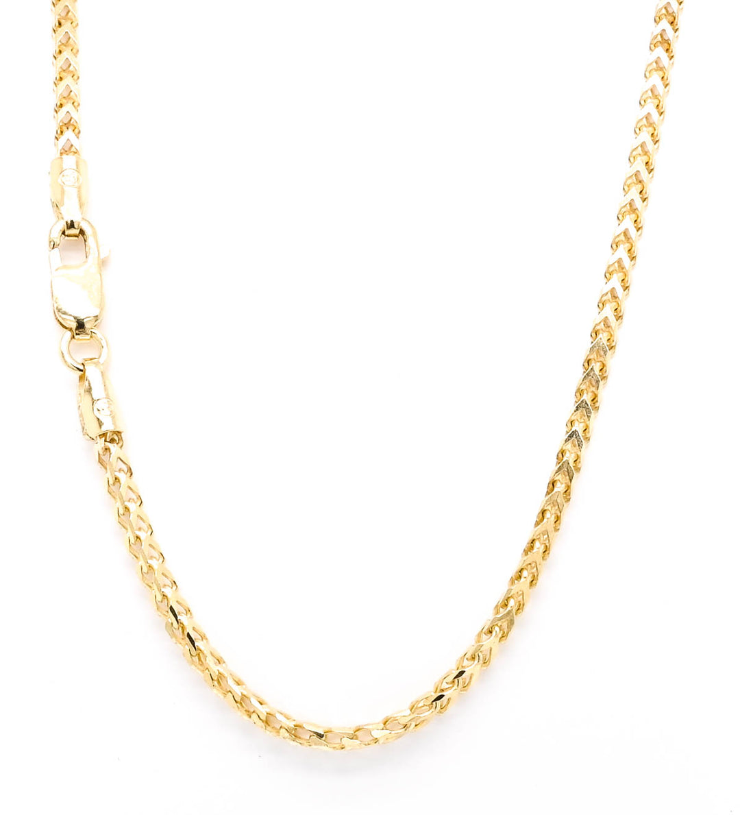 10KT Yellow Gold 22" 1.8mm Franco Chain.