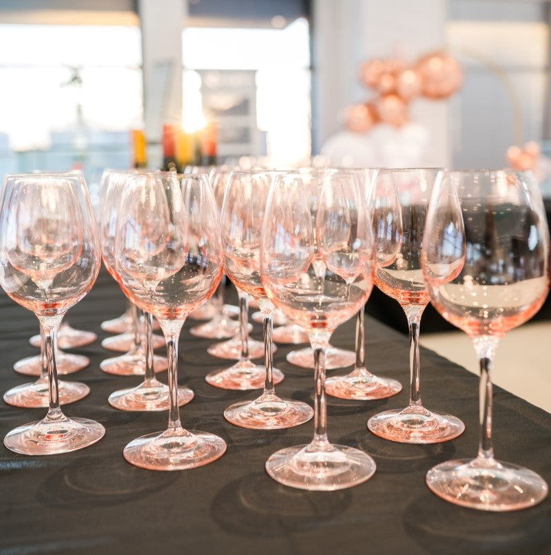 Image of Pink Wine Glasses