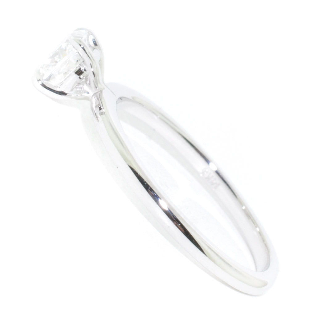 Graziella 14KT White Gold 0.72CT Cushion Cut Diamond Solitaire Engagement Ring - Size 7
