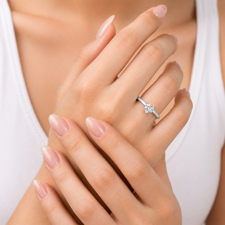 Graziella Diamond 0.30CT I1 H Center Diamond Engagement Ring