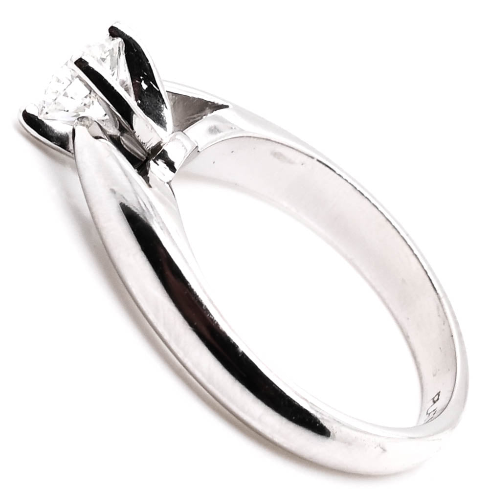 Graziella Platinum 0.55CT Round Brilliant Cut Solitaire Engagement Ring - Size 5.25