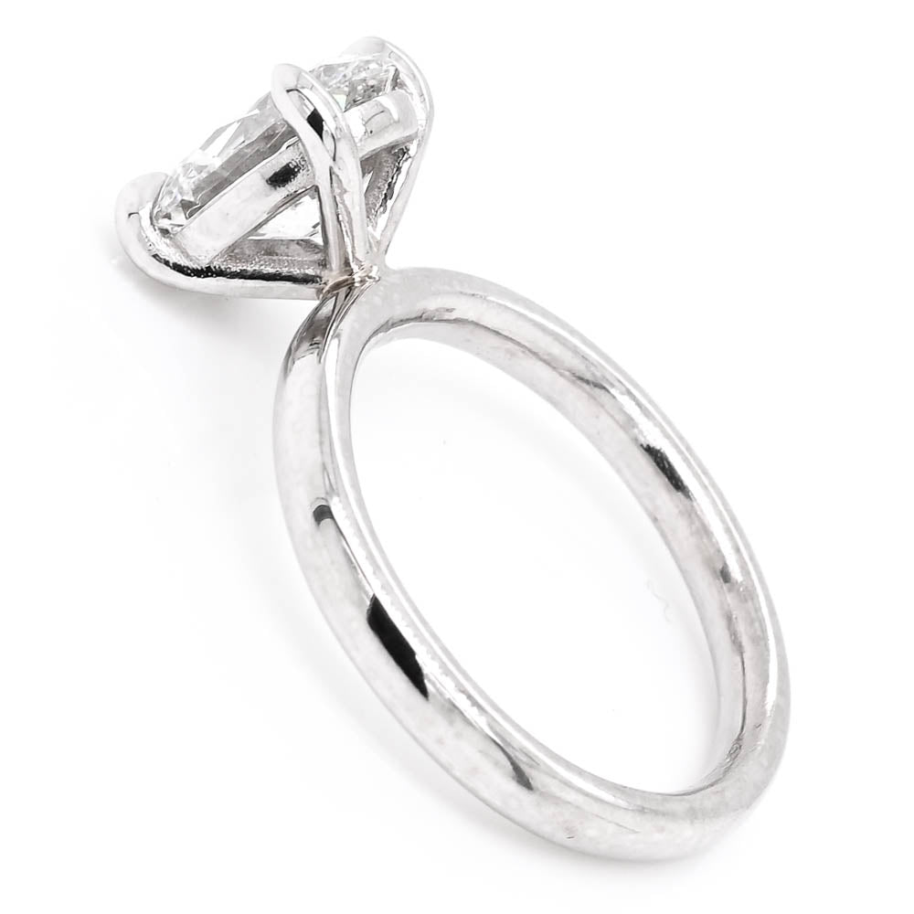 Graziella Platinum 1.29CT Oval Shape Lab Grown Diamond Solitaire Engagement Ring.