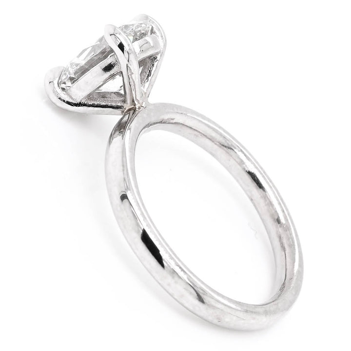 Graziella Platinum 1.29CT Oval Shape Lab Grown Diamond Solitaire Engagement Ring.