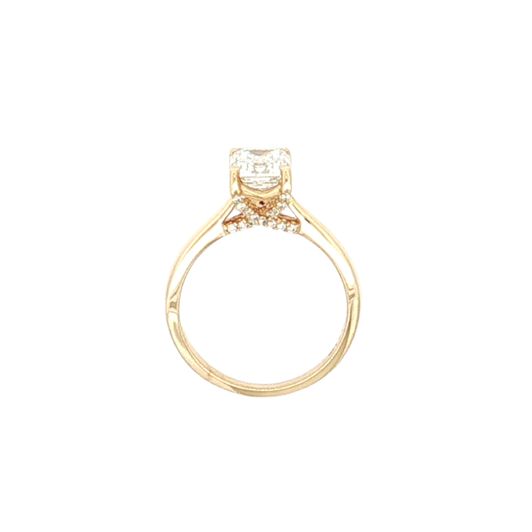 Graziella 14KT Yellow Gold 2.10CTW Emerald Shape Modern Grown Diamond