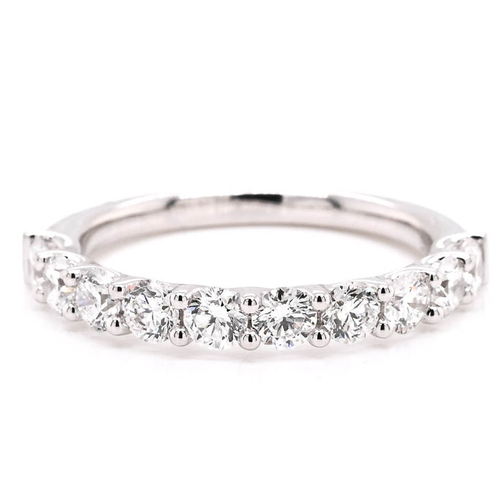 Graziella 14KT White Gold 0.80CTW Diamond Wedding Band - Size 6
