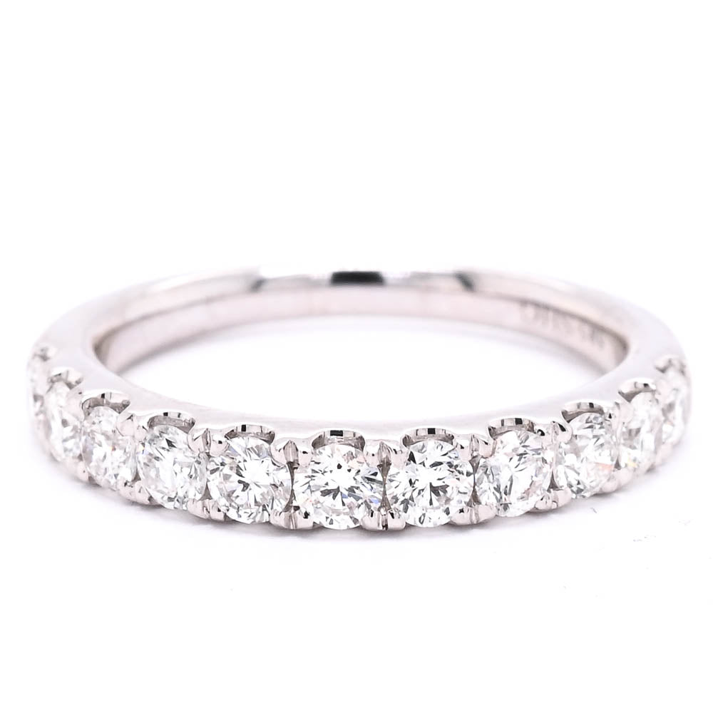 Graziella 14KT White Gold 0.87CTW Diamond Wedding Band - Size 6.5