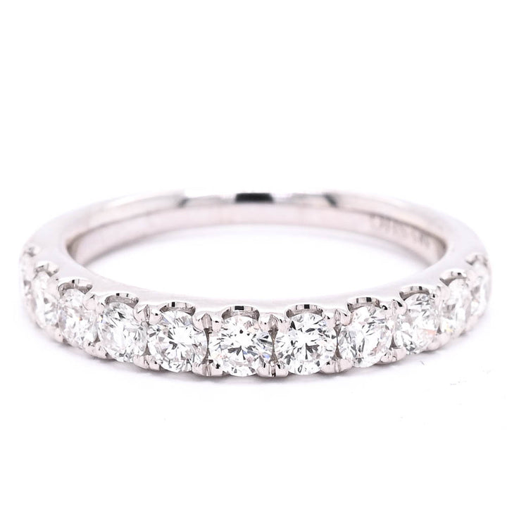 Graziella 14KT White Gold 0.87CTW Diamond Wedding Band - Size 6.5