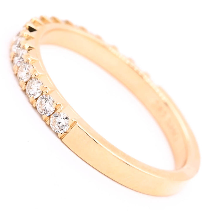 Graziella 14KT Yellow Gold 0.39CTW Diamond Wedding Band - Size 8.25