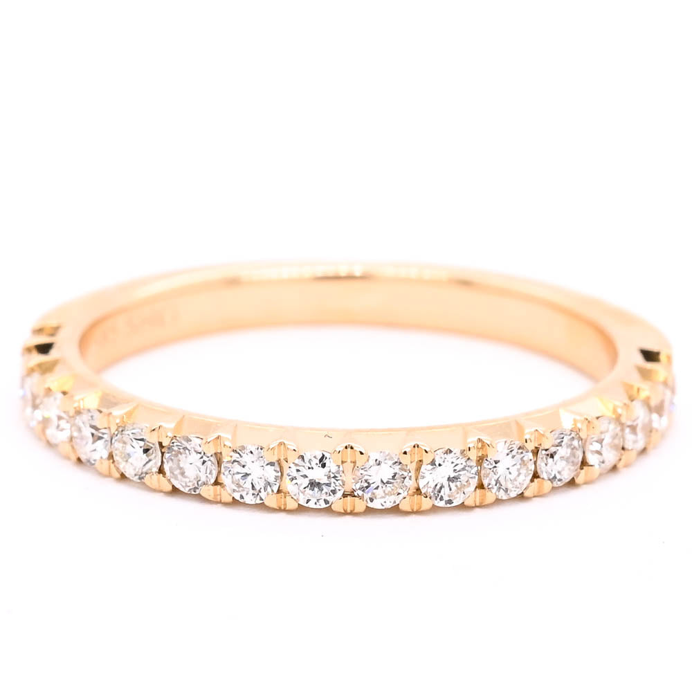 Graziella 14KT Yellow Gold 0.39CTW Diamond Wedding Band - Size 8.25