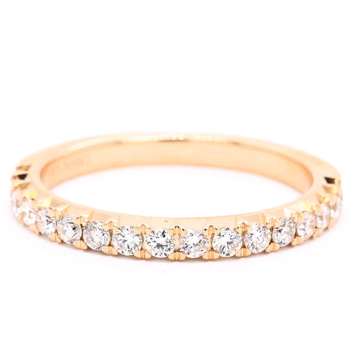 Graziella 14KT Yellow Gold 0.39CTW Diamond Wedding Band - Size 8.25