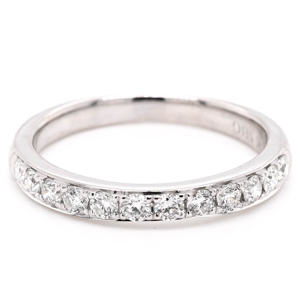 Graziella 14KT White Gold 0.40CTW Diamond Wedding Band - Size 6