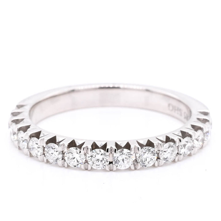 Graziella 14KT White Gold 0.54CTW Diamond Wedding Band - Size 6