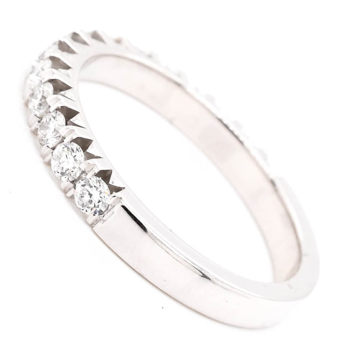Graziella 14KT White Gold 0.54CTW Diamond Wedding Band - Size 6