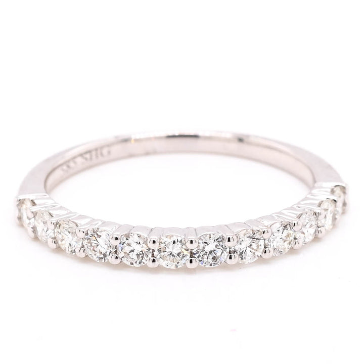 Graziella 14KT White Gold 0.50CTW Diamond Wedding Band - Size 6.25