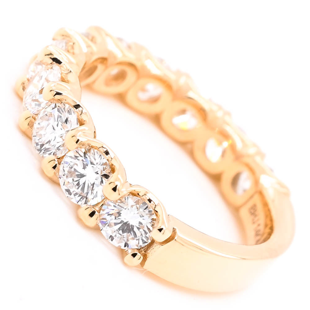 14KT Yellow Gold 2.25CTW Lab-Grown Diamond Wedding Band