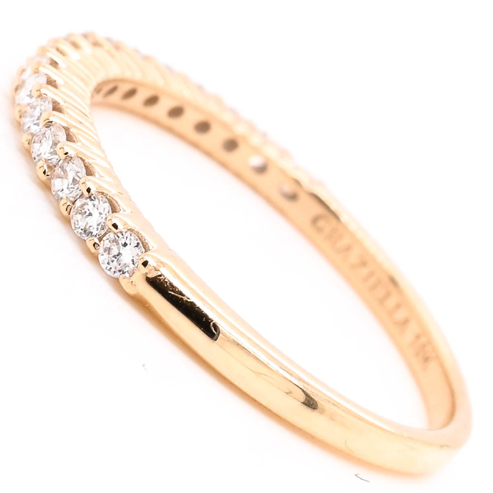 Graziella 10KT White Gold 0.25CTW Round Brilliant Lab-Grown Diamond Wedding Band - Size 6.5