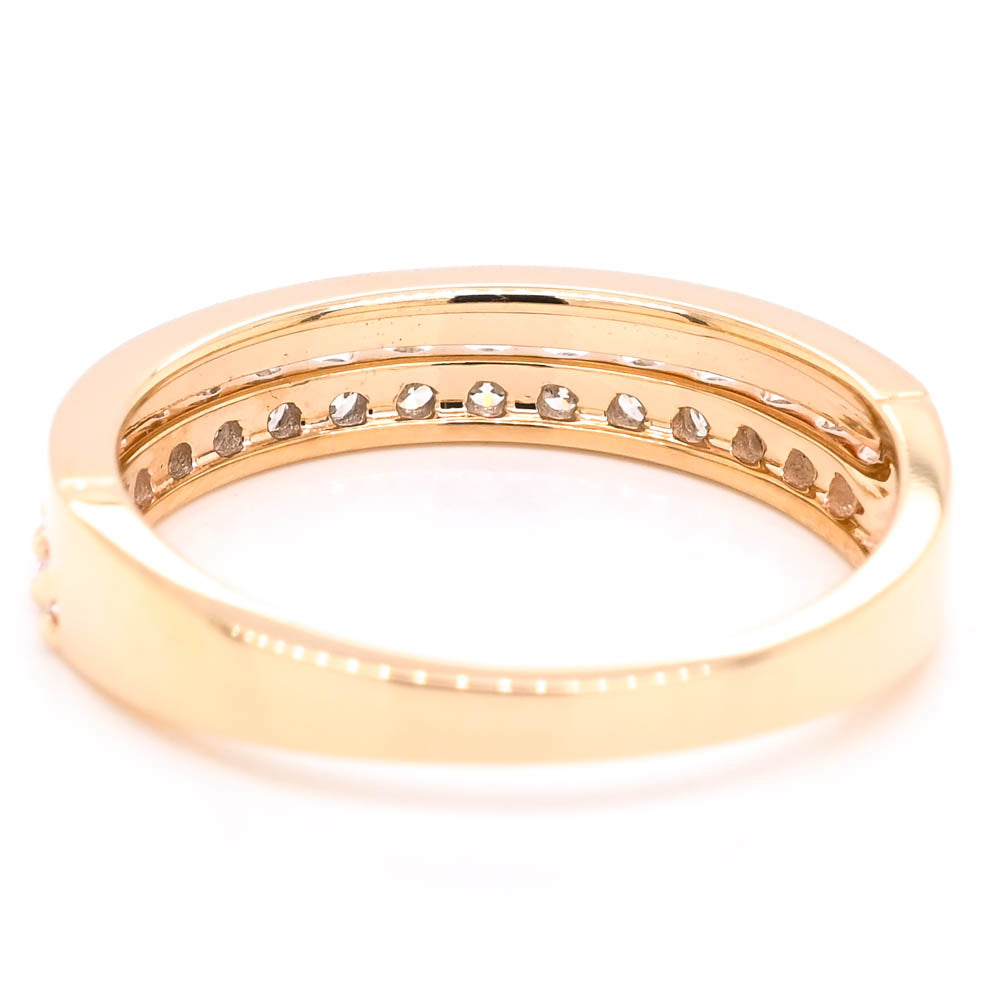 Graziella 14KT Yellow Gold 0.33CTW Lab-Grown Diamond Band Wedding Band - Size 6.5