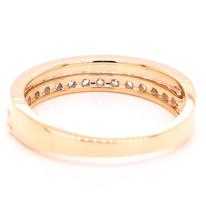 Graziella 14KT Yellow Gold 0.33CTW Lab-Grown Diamond Band Wedding Band - Size 6.5