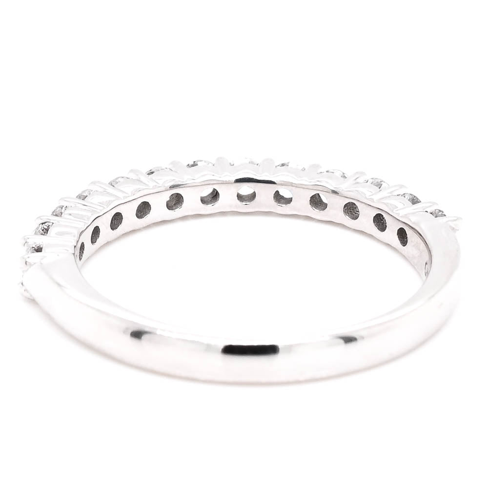10KT Yellow Gold 0.50CTW Round Brilliant LAB Created Diamond Wedding Band.