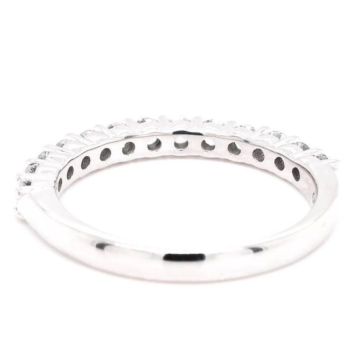 10KT Yellow Gold 0.50CTW Round Brilliant LAB Created Diamond Wedding Band.