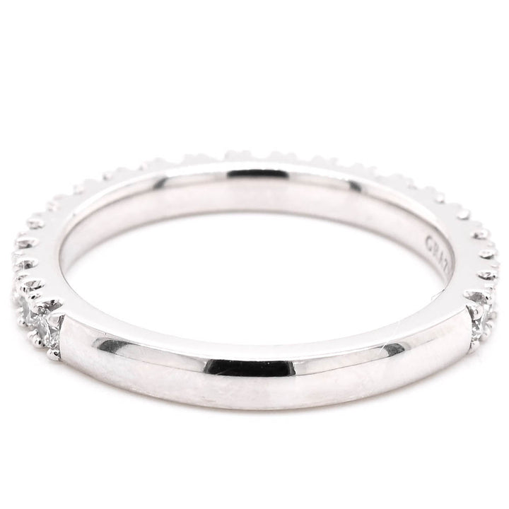 Graziella 10KT White Gold 0.55CTW Lab-Grown Diamond Wedding Band - Size 6.25