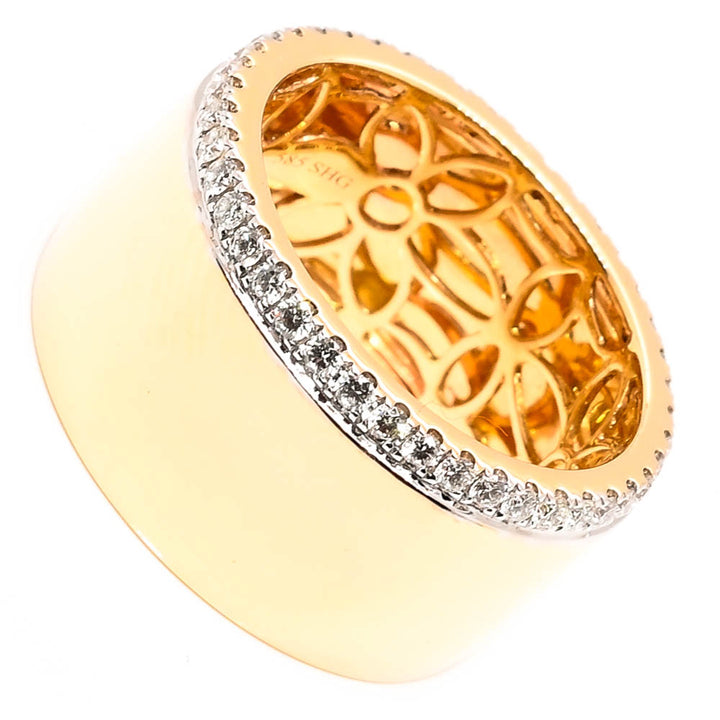 Graziella 14KT Yellow Gold 0.48CTW Diamond Celebration Ring - Size 6.75