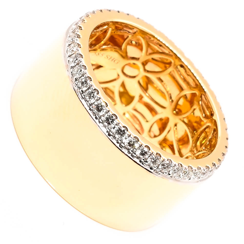 Graziella 14KT Yellow Gold 0.48CTW Diamond Celebration Ring - Size 6.75