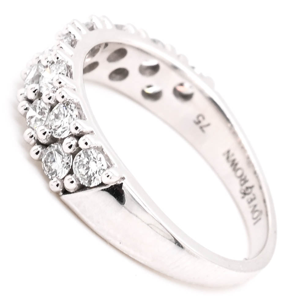 Graziella 14KT White Gold 0.75CTW VS F-G Colour Lab-Grown Diamond Celebration Ring - Size 6.25