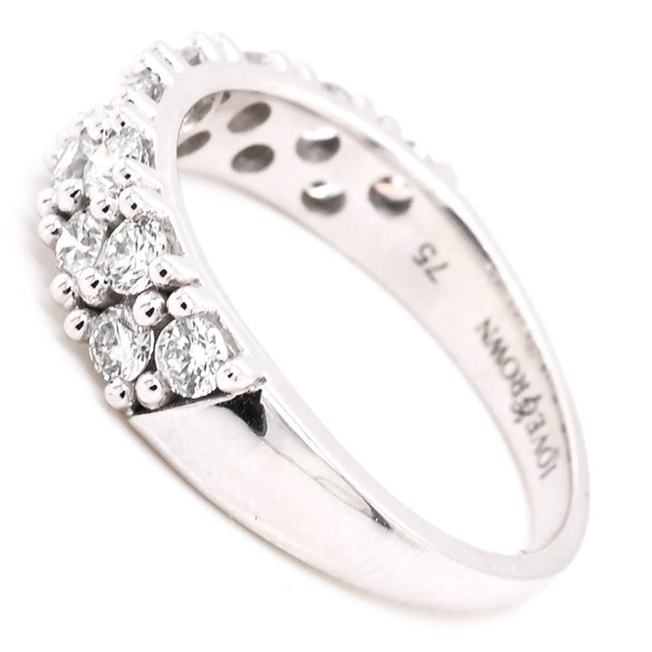 Graziella 14KT White Gold 0.75CTW VS F-G Colour Lab-Grown Diamond Celebration Ring - Size 6.25