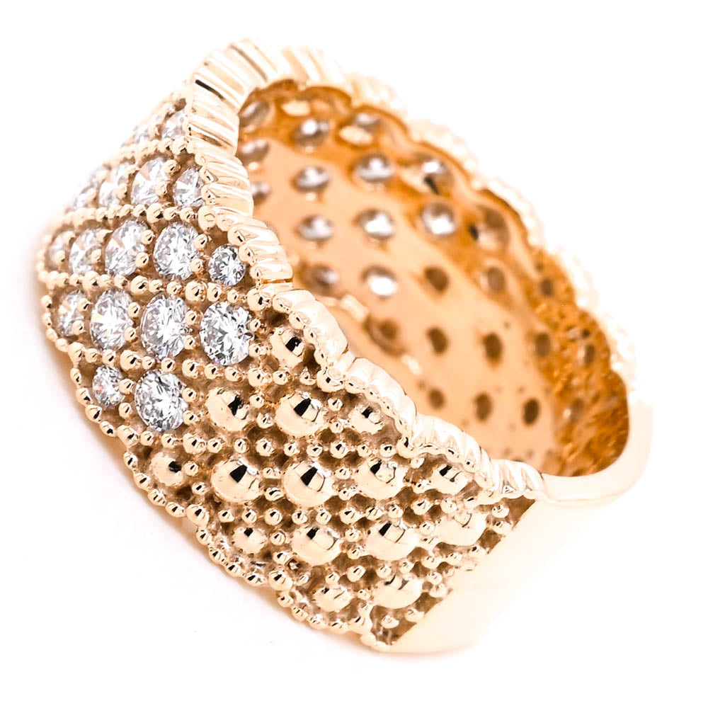 Graziella 10KT Yellow Gold 1.00CTW Lab-Grown Diamond Celebration Ring - Size 6.5