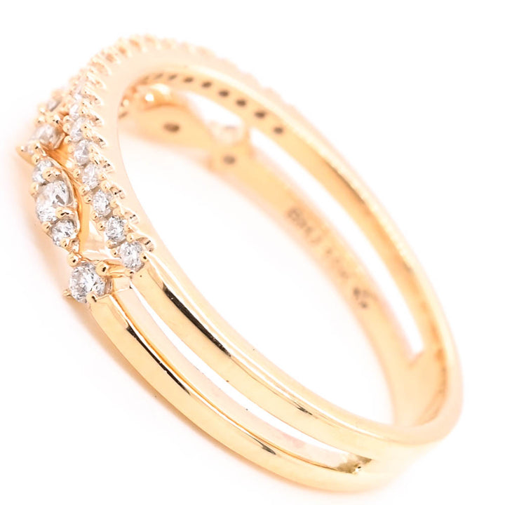 10KT Yellow Gold 0.28CTW Lab Created Diamond Celebration Ring. 

Ban